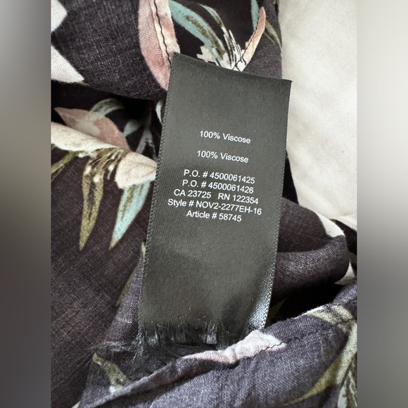 ARITZIA TALULA Cosima Floral Kimono Open Cape Oversized Cardigan Black XXS/XS - Picture 14 of 16